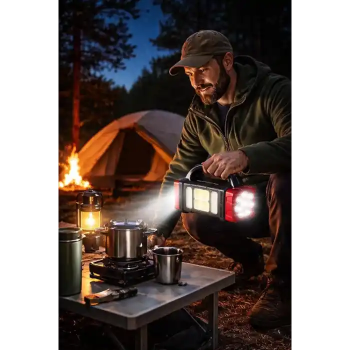 Solar LED Kamp Feneri,, 8 LED Ultra Parlak Taşınabilir Kamp Lambası,, Kamp, Balıkçılık, Acil Durum ve Outdoor Kullanım İçin, Kırmızı,Gold karışık (Asorti) renk