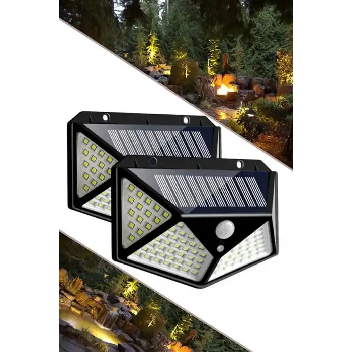 StarMax Güneş Enerjili Hareket Sensörlü Ip65 Suya Dayanıklı 100 Led Lamba 1410