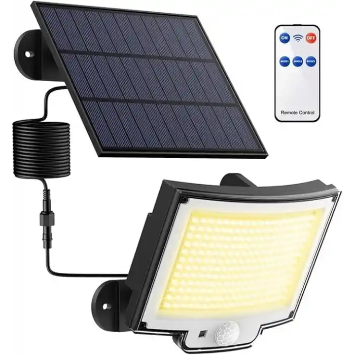 Greentech Güneş Enerjili, Hareket Sensörlü, 228 Boncuk LED Aydınlatma/GT-SL33