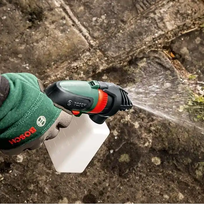 Bosch Professional Accessories yüksek basınçlı temizleyici için aksesuar (Bosch Fontus başlığı, püskürtme temizleme maddesi başlığı, şişe kapasitesi: 350 ml, kartonda)