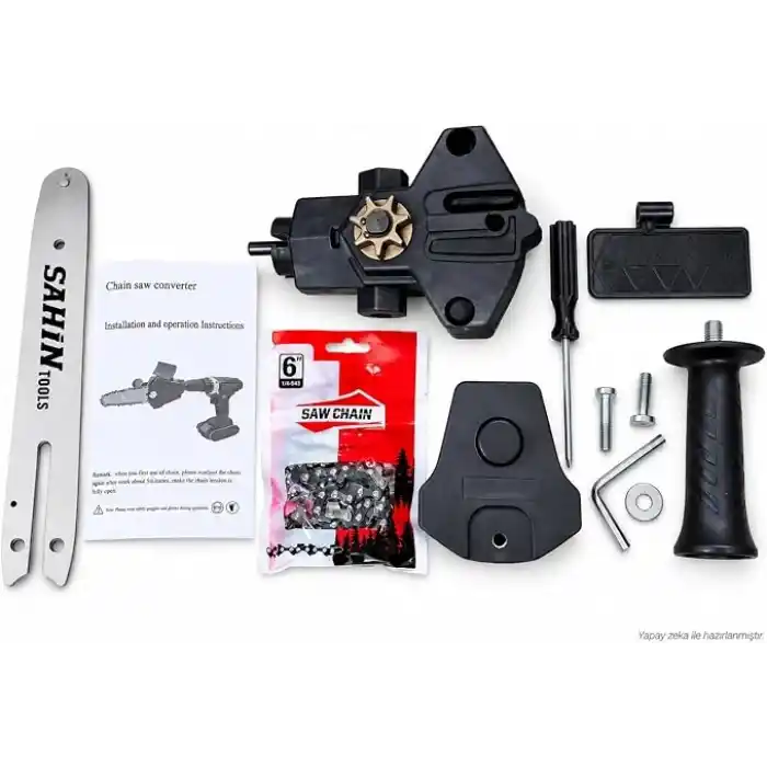 ŞAHİN TOOLS Zincirli Dal Budama Testere Aparatı Fast Cut Ağaç Dal Kesme Aparatı