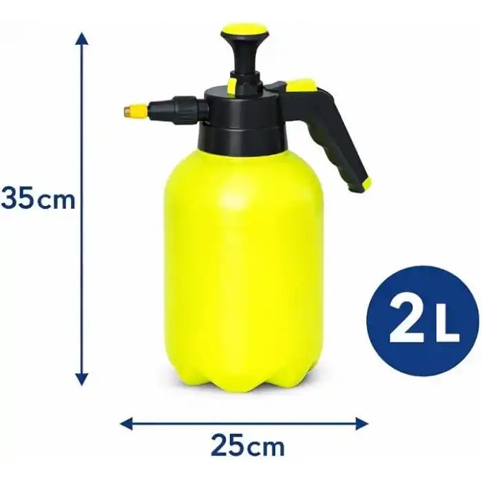 Basınçlı Bahçe Spreyi 2 Litre, El Pompalı İlaçlama Ve Sulama Püskürtücüsü, Ayarlanabilir Nozul, Çok Amaçlı Pulverizatör, 2 Litre Basınçlı Sprey Pompası, Bahçe İlaçlama, Bitki Sulama