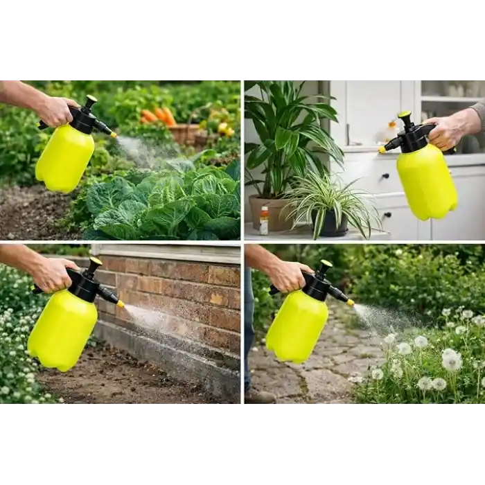 Basınçlı Bahçe Spreyi 2 Litre, El Pompalı İlaçlama Ve Sulama Püskürtücüsü, Ayarlanabilir Nozul, Çok Amaçlı Pulverizatör, 2 Litre Basınçlı Sprey Pompası, Bahçe İlaçlama, Bitki Sulama