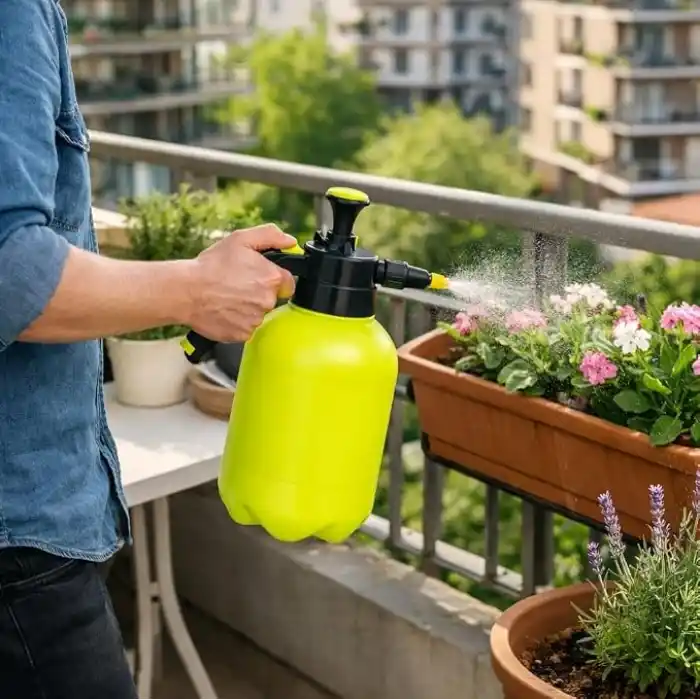 Basınçlı Bahçe Spreyi 2 Litre, El Pompalı İlaçlama Ve Sulama Püskürtücüsü, Ayarlanabilir Nozul, Çok Amaçlı Pulverizatör, 2 Litre Basınçlı Sprey Pompası, Bahçe İlaçlama, Bitki Sulama