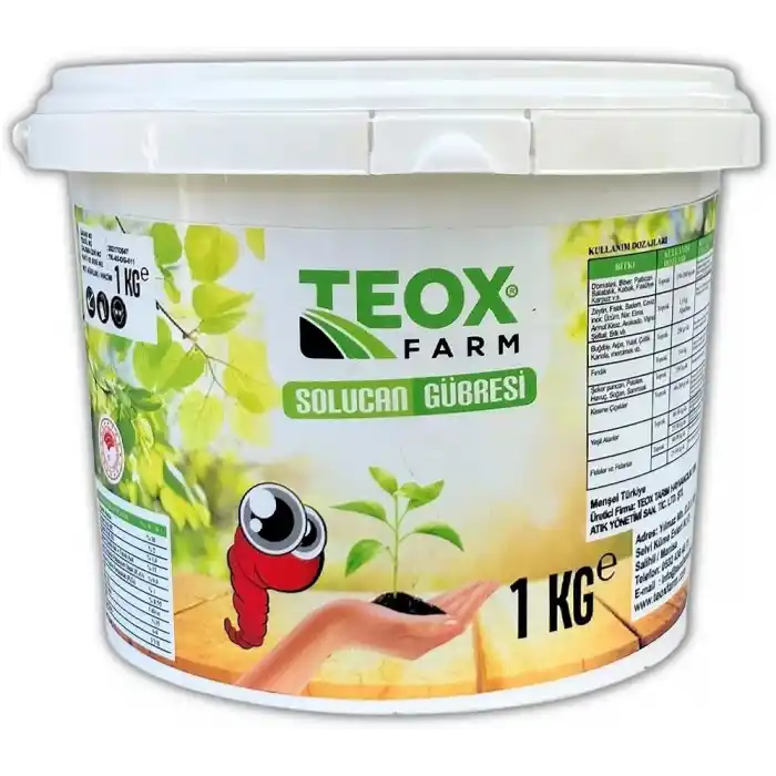 TeoxFarm Teox Farm-Katı Solucan Gübresi-1KG