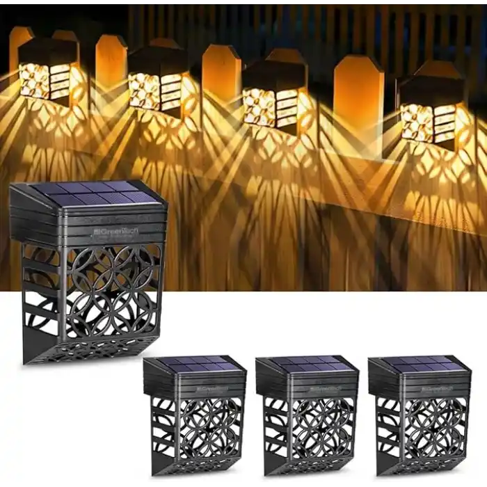 Greentech Güneş Enerjili Duvar ve Çit LED Aydınlatma 4 Adet/GT-SL22
