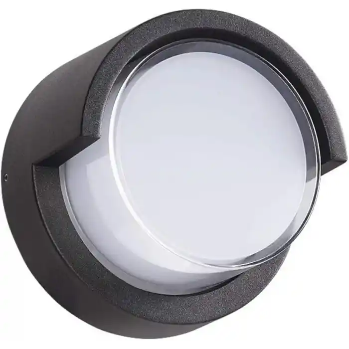 Ucuz Geldi 15w Modern Tasarım Led Aplik İç ve Dış Mekan Duvar Lambası Cata Dominik 3200k Gün Işığı Bahçe Duvar Apliği (Yuvarlak)