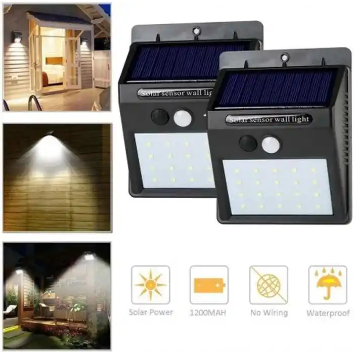 Solar Light Güneş Enerjili 20 Ledli Bahçe Aydınlatma