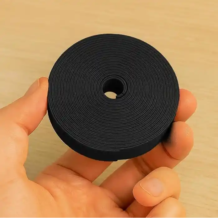 Cırt Cırt Sabitleyici Kablo Düzenleyici - 5 Metre x 1cm | Kolay Kullanım, Bahçe ve Ev İçin Pratik Çözüm (Siyah)