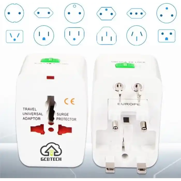 Universal seyahat fişi (150 ülkeler) Weltreise fiş/Seyahat Adaptörü/Power Charger Plug/All in One Universal World Travel adaptörü EU US UK AU China (Beyaz)