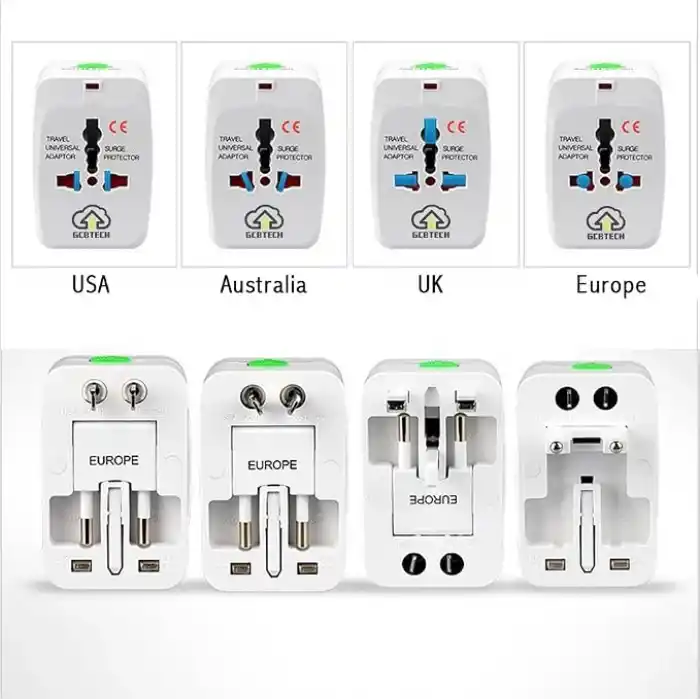 Universal seyahat fişi (150 ülkeler) Weltreise fiş/Seyahat Adaptörü/Power Charger Plug/All in One Universal World Travel adaptörü EU US UK AU China (Beyaz)