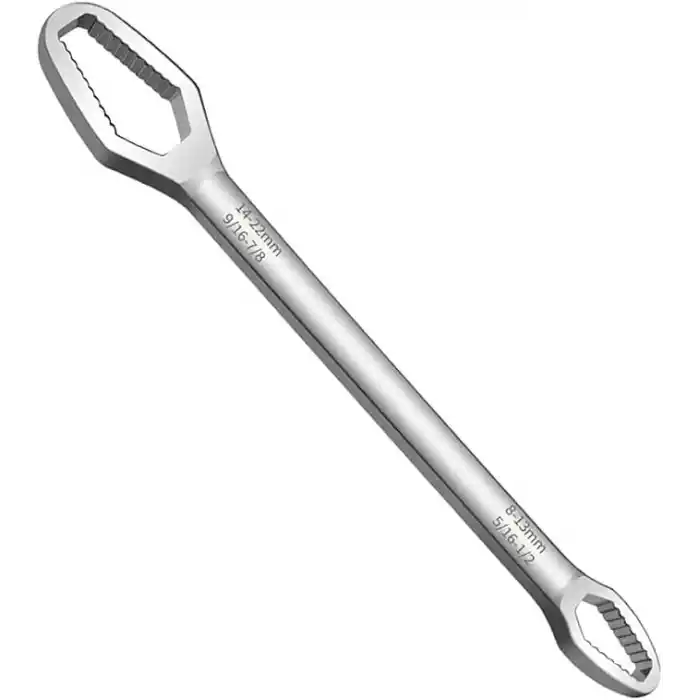 AEE® Evrensel Çift Başlı Tork Anahtar 8–22 mm | Çok Amaçlı Universal Anahtar | Altıgen, Yuvarlak, Profil Somun Uyumlu | Bisiklet, Araba, Ev ve Atölye Kullanımı