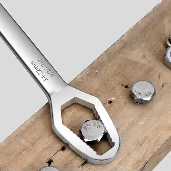 AEE® Evrensel Çift Başlı Tork Anahtar 8–22 mm | Çok Amaçlı Universal Anahtar | Altıgen, Yuvarlak, Profil Somun Uyumlu | Bisiklet, Araba, Ev ve Atölye Kullanımı