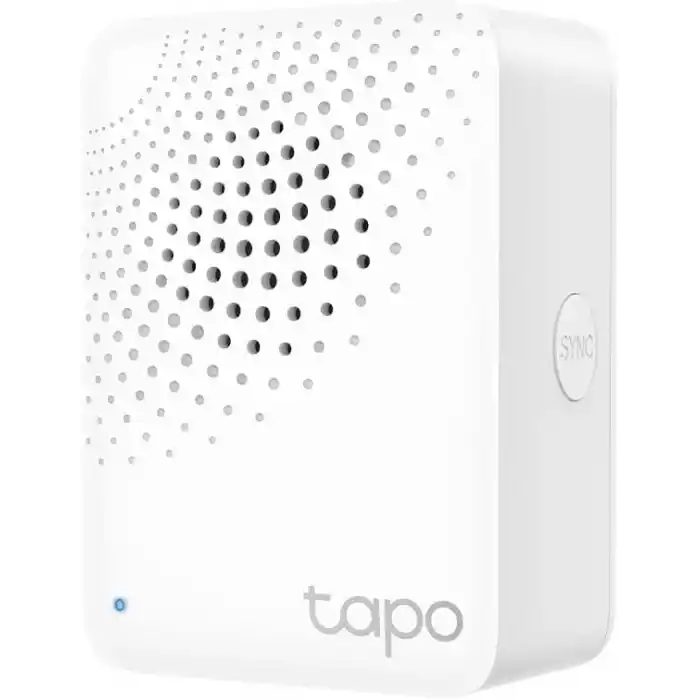 Tapo H100, Tapo Akıllı Hub, Tapo Akıllı Anahtar, Düğme ve Sensörle Çalışır, 64 Cihaz Bağlanabilir, 19 Zil Sesi Seçeneği, Kablolama Gerekmez