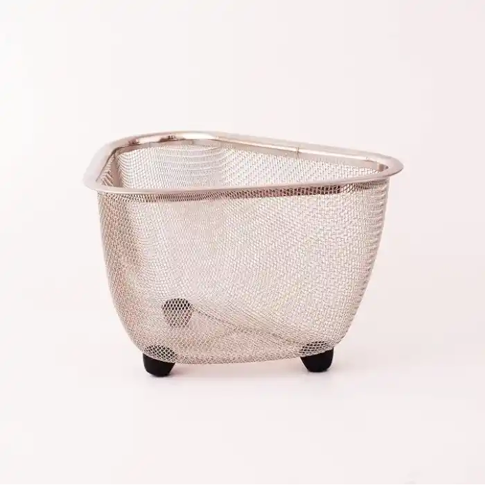 Deconox Paslanmaz Çelik Ayaklı Lavabo Çöp Süzgeci 18x13x10 Cm | Paslanmaz Çelik Ayaklı Lavabo Çöp Süzgeci - Hijyenik ve Pratik Çöp Süzme Çözümü!