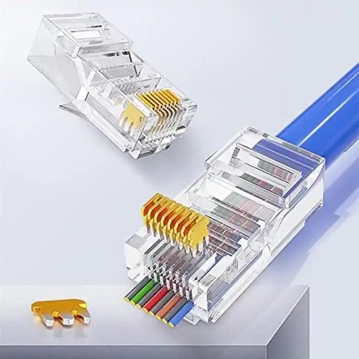 Alfais 4381 Yeni Nesil Delikli Cat6 Rj45 Konnektör Utp Jack (100 Adet)
