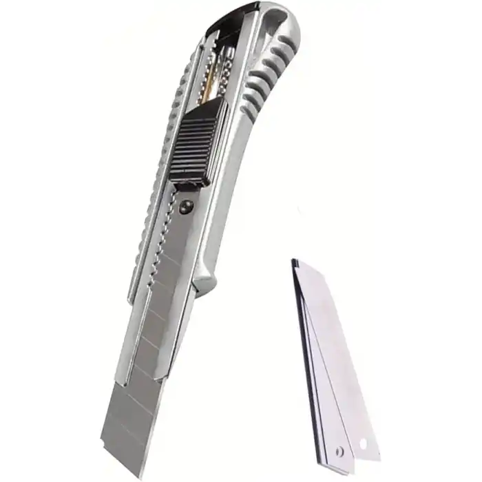 Orret Home Metal Maket Bıçağı,Çelik Falçata Ve 10 Adet Falçata Yedeği,Maket Bıçağı Ve Yedekleri,Falçata Seti