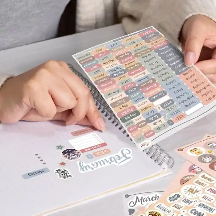 colortouch Planner Sticker Set - 1500+ Adet Çıkartma - Takvim, Ajanda, Günlük, Planlayıcı, Not Defteri, Journal için Düzenleyici Etiketler - Scrapbook Sticker - Stickeralbum - 3 Aylık Sticker Book