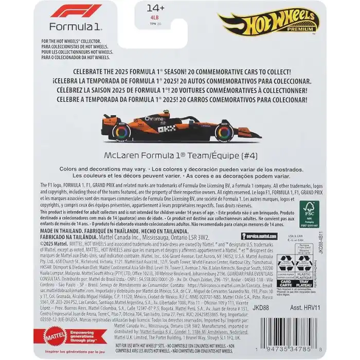 Hot Wheels® F1 - McLaren (Norris)