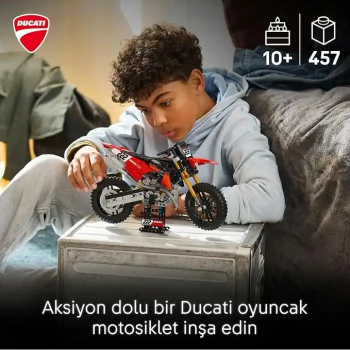 LEGO Technic Ducati Desmo450 MX Factory Motosiklet 42238
