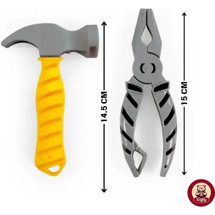 Oyuncak 30 Parça Çantalı Oyuncak Tamir Seti Çekiç Tornavida Pense Anahtar Testere Vidalama Çivi Çakma Vidalama Oyunu Çocuk Alet Seti