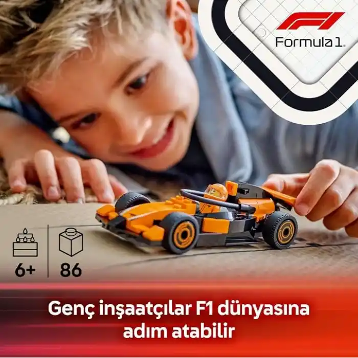 LEGO City McLaren Yarış Arabalı F1 Sürücüsü 60442