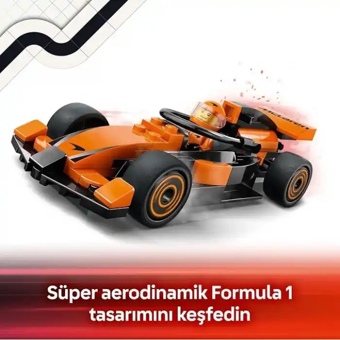 LEGO City McLaren Yarış Arabalı F1 Sürücüsü 60442