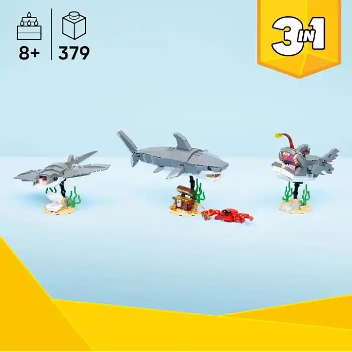 LEGO Creator Acımasız Köpek Balığı ile Hazine Sandığı 31381