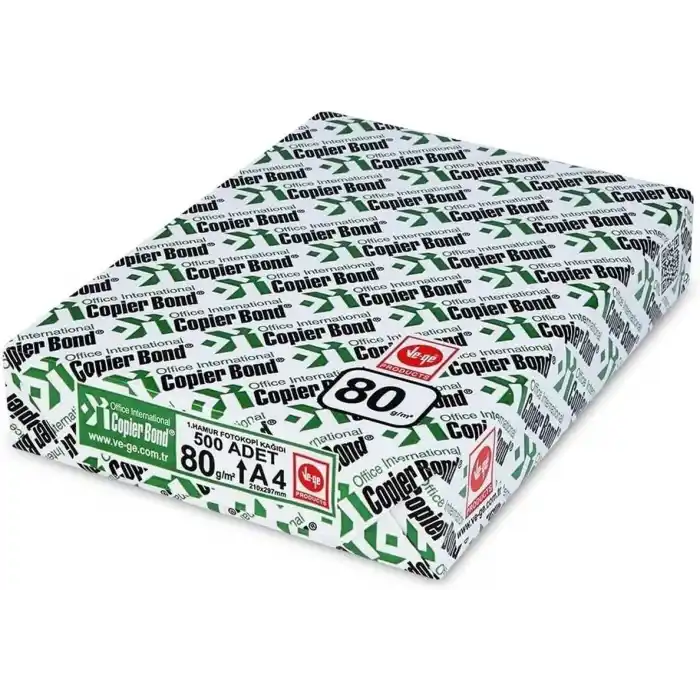 Copier Bond A4 Fotokopi Kağıdı 3 Paket 500 Yaprak x 3 Toplam 1500 Yaprak