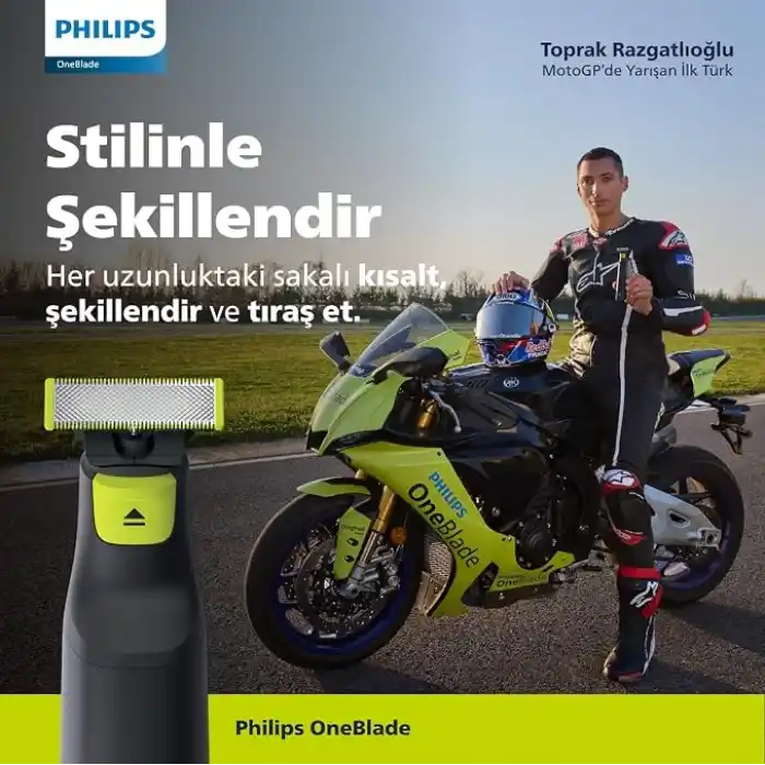 Philips OneBlade QP2724/10 Yüz Hibrit Tıraş Makinesi,Sakal Şekillendirici, Islak&Kuru,3 Sakal Tarağı