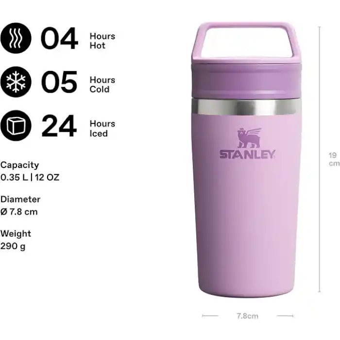 STANLEY Café-to-Go Termos Bardak 0.35 Litre - Lila | Paslanmaz Çelik