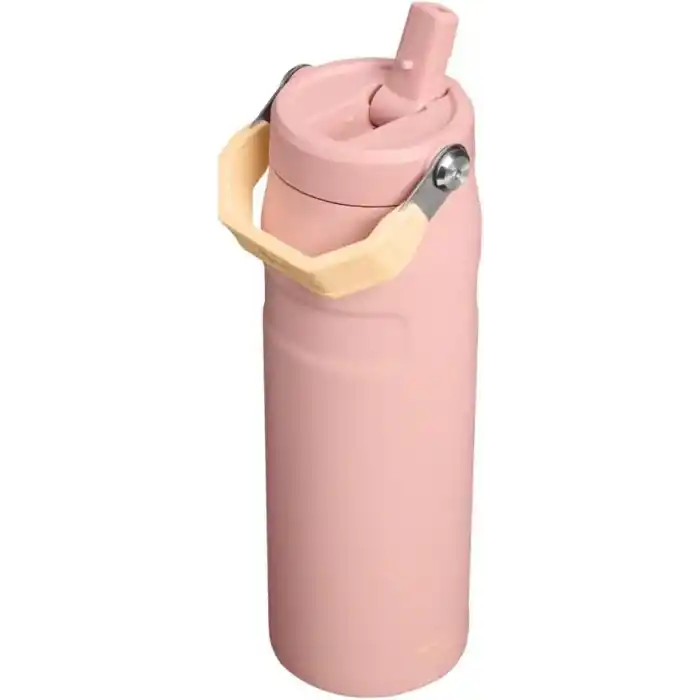 Stanley Buz Akışı Bottle Flip Straw 2.0 Pipetli Termos Bardak 0.7L Şeftali Gülü, 10112830511