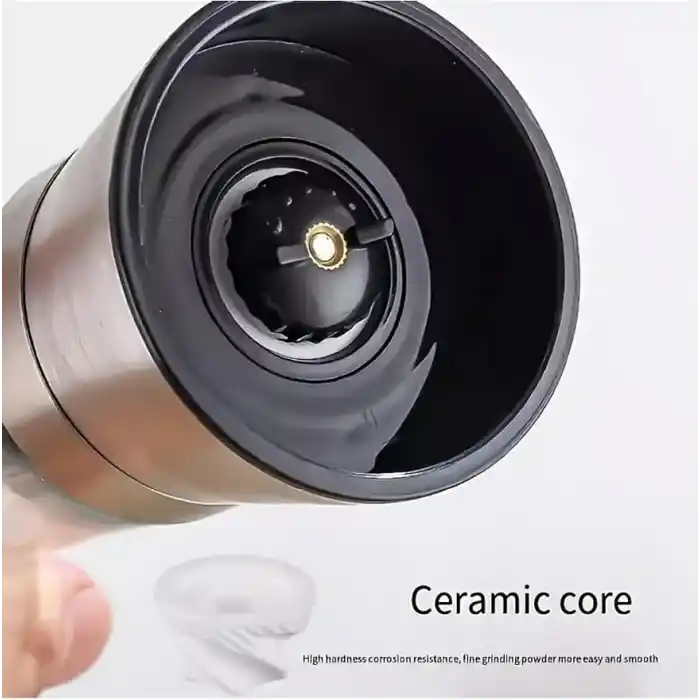 Mithra Life 2li Büyük Boy Metal Krom Kapaklı Cam Tuz Karabiber Değirmeni Gümüş Tuzluk Biberlik MIT1245