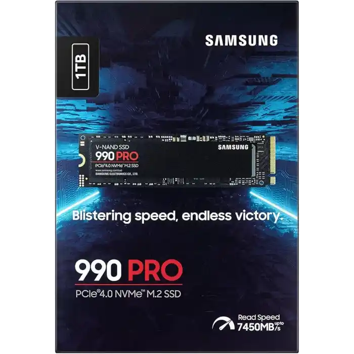 Samsung 990 PRO MZ-V9P1T0BW 1TB 7450/6900MB/s PCIe NVMe M.2 SSD Disk