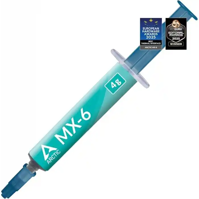 ARCTIC MX-6 (4 g) – Ultimate Performance ısı iletken macun, CPU, konsol, grafik kartları, dizüstü bilgisayarlar için, çok yüksek ısı iletkenliği, uzun dayanıklılık, iletken değildir, kapasitif