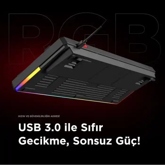 Rampage LOYAL USB Hot Swap RGB Red Switch Mekanik Gaming Oyuncu Klavye