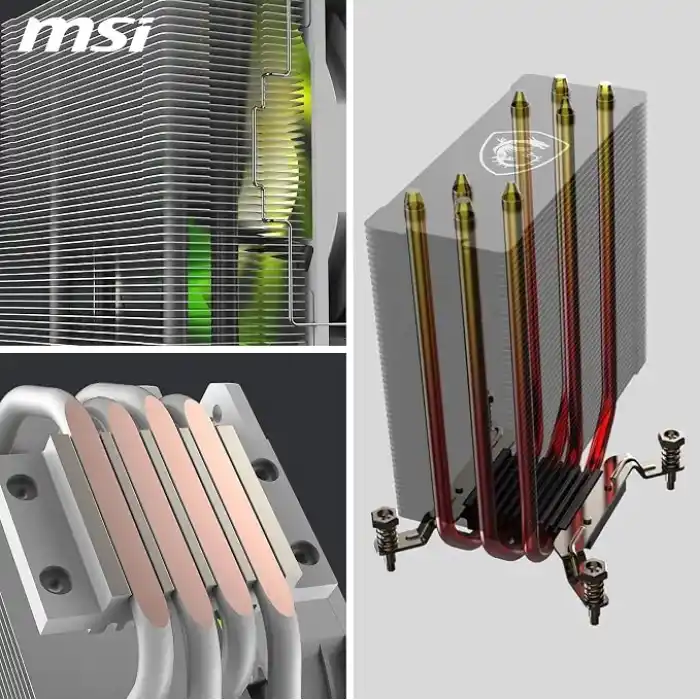 MSI MAG COREFROZR AA13 WHITE 120mm ARGB Beyaz İşlemci Hava Soğutucu