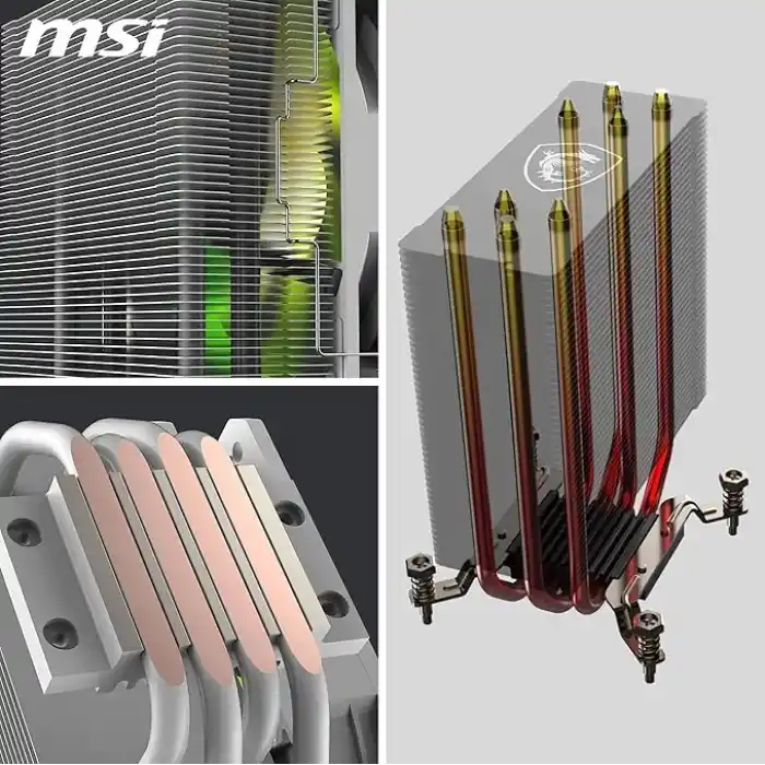 MSI MAG COREFROZR AA13 WHITE 120mm ARGB Beyaz İşlemci Hava Soğutucu
