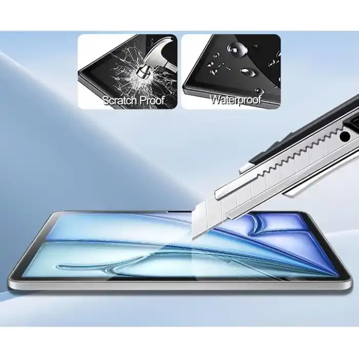 Engo Apple iPad Air 11 İnç İle Uyumlu Mat Ekran Koruyucu 9H Temperli Kırılmaz Esnek Nano Cam, Parmak İzi Bırakmayan Yansıma Ve Parlama Önleyici Koruma M2 M3 M4