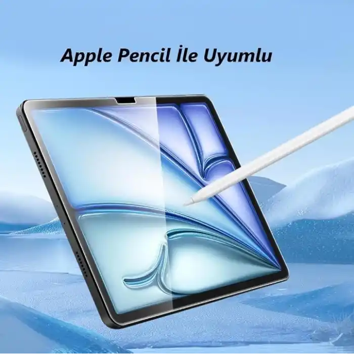 Engo Apple iPad Air 11 İnç İle Uyumlu Mat Ekran Koruyucu 9H Temperli Kırılmaz Esnek Nano Cam, Parmak İzi Bırakmayan Yansıma Ve Parlama Önleyici Koruma M2 M3 M4
