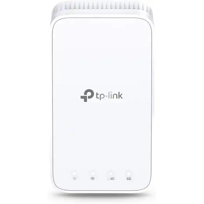 TP-Link RE330 WLAN amplifikatör tekrarlayıcı AC1200 (867 Mbps 5 GHz + 300 Mbps 2.4 GHz, WiFi amplifikatör, uygulama kontrolü, sinyal gücü göstergesi, tüm WLAN cihazlarıyla uyumlu, AP modu)