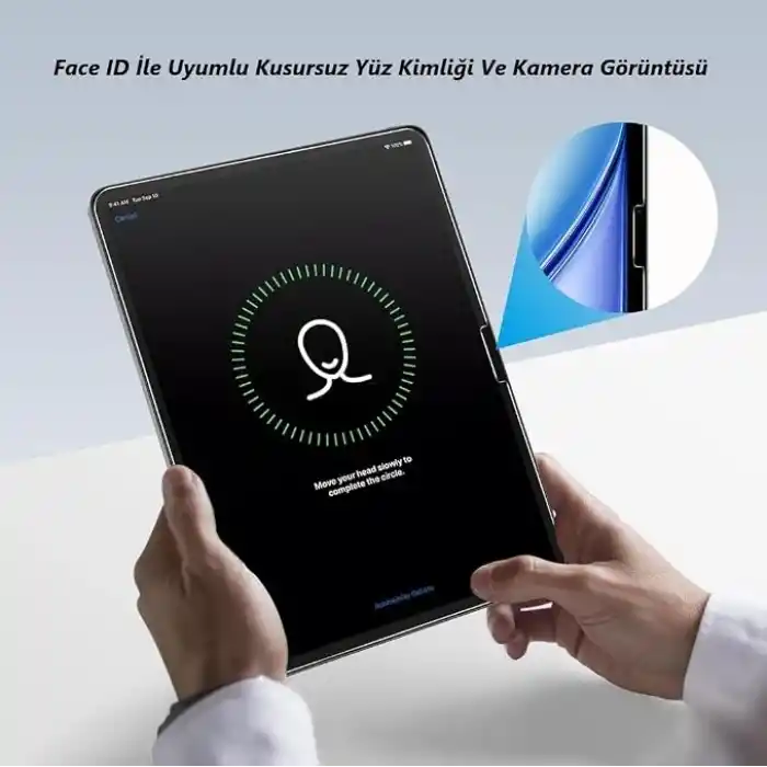 Engo Apple iPad Air 13 İnç İle Uyumlu Ekran Koruyucu 9H Temperli Kırılmaz Esnek Nano Cam, Çizilmeye Ve Darbeye Dayanıklı Koruma, HD Şeffaf M2 M3 M4