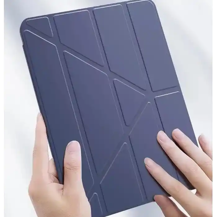 Coverzone iPad Air 11 M4 için Kılıf A2902 11 inç (2026) Kalem Koyma Bölmeli, Stand Olan, Uyku Modlu Silikon Arka Yüzey Suni Deri, Ergonomik Yapılı, Attractive Smart Cover Siyah