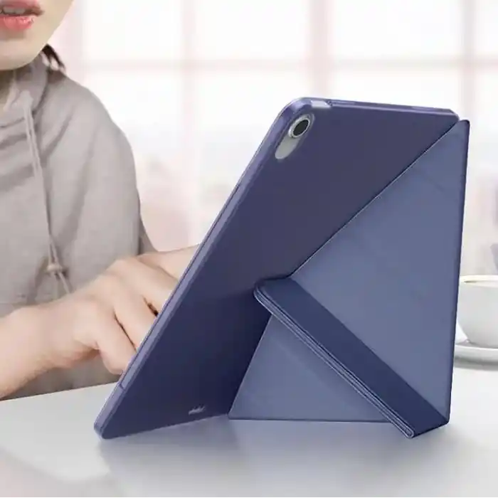 Coverzone iPad Air 11 M4 için Kılıf A2902 11 inç (2026) Kalem Koyma Bölmeli, Stand Olan, Uyku Modlu Silikon Arka Yüzey Suni Deri, Ergonomik Yapılı, Attractive Smart Cover Siyah