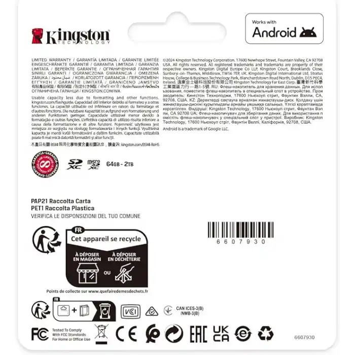 128GB microSDXC Canvas Select Plus Gen3 150MB/s A1 Card + Adapter