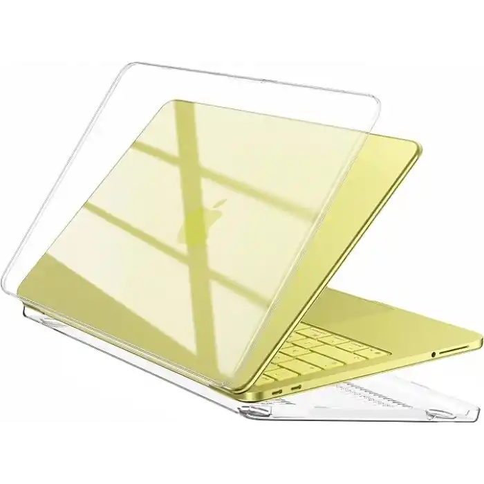 Minesk MacBook NEO 13 inç ile Uyumlu Ultra Şeffaf Alt Üst Takım Sert Kılıf - Kusursuz Kalıp ve Mükemmel Koruma - Ekstra Parlaklık Kazandıran Kristal Şeffaflığında Sert Polikarbonat Materyal