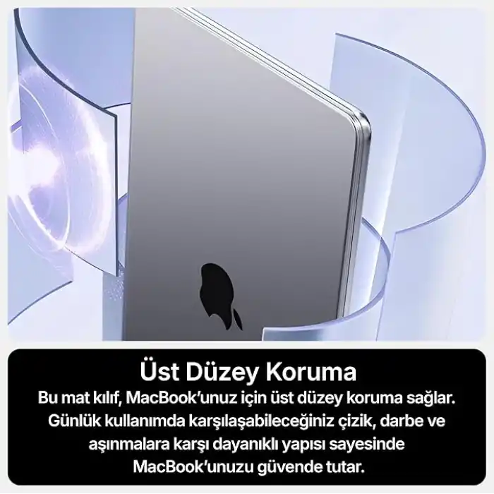 Minesk MacBook Air 13,6 ile Uyumlu M5 (A3449) M4 (A3240) M3 (A3113) M2 (A2681) Polikarbonat Sert Koruyucu Çizilme ve Darbe Önleyici Kılıf (Mat-Uzay Gri, 13.6 inç 2022-2023-2024-2025-2026)