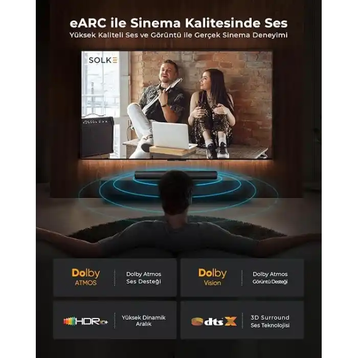 HDMI 2.1 Kablo UHD 8K 60Hz 4K 120Hz 48Gbps HDR eARC HDCP TV Monitör PS5 Xbox Görüntü Kablosu Örgülü Alüminyum (3 Metre)