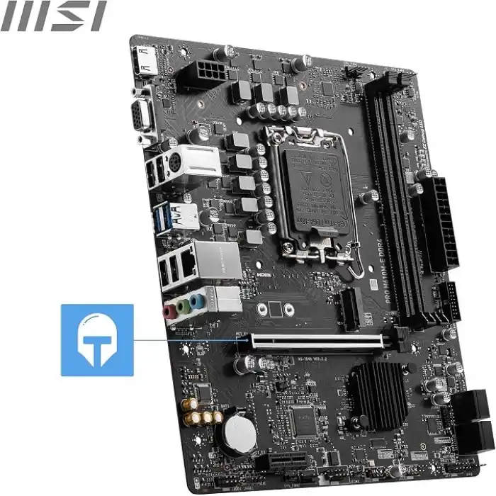 MSI PRO H610M-E DDR4 Intel H610 Soket 1700 DDR4 3200MHz mATX Gaming (Oyuncu) Anakart