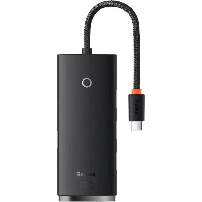 Baseus Lite 4in1 Multifonksiyonel Type-C Hub Dock Station Siyah